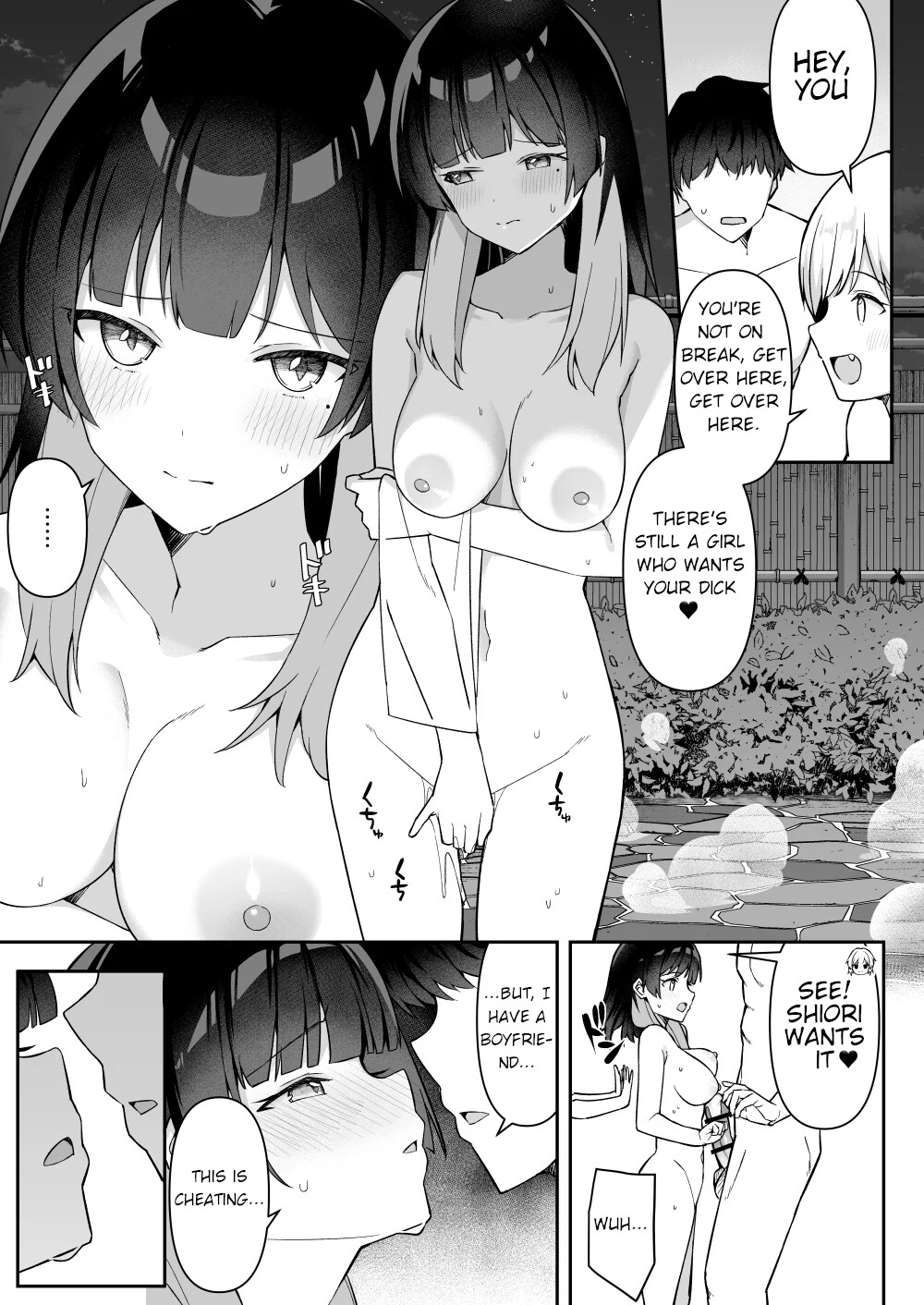 Hentai Manga Comic-Gals on a Hot-spring Inn Trip are Shown Who's Boss by their Big Dick Waiter 2-Read-40